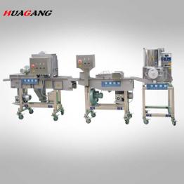 Hamburger meat pie processing machine